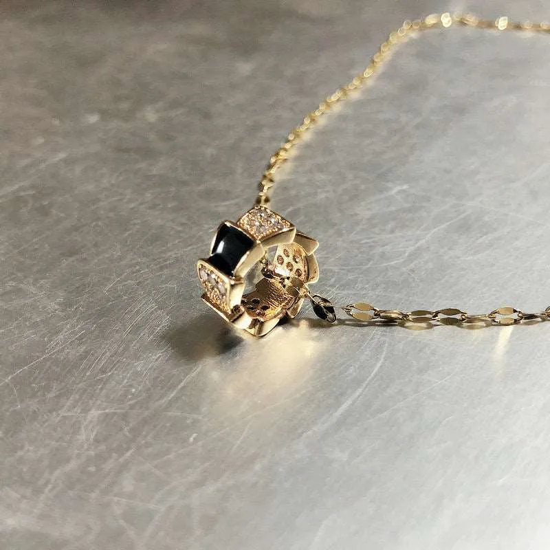 18K Gold Titanium Steel Clavicle Chain