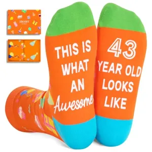43rd Birthday Gifts for Women Men, Gifts for 43 Year Old Woman Man Female Male, 43 Year Old Gifts for Her Him