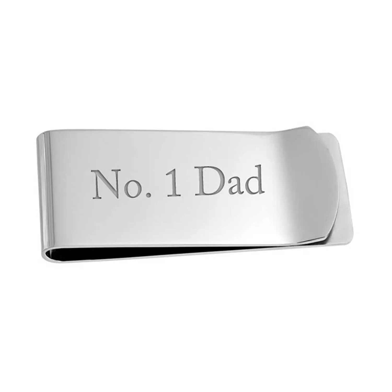 Basic Large Wide Strong Money Clip Card Holder for Men - Black Gold Silver Stainless Steel