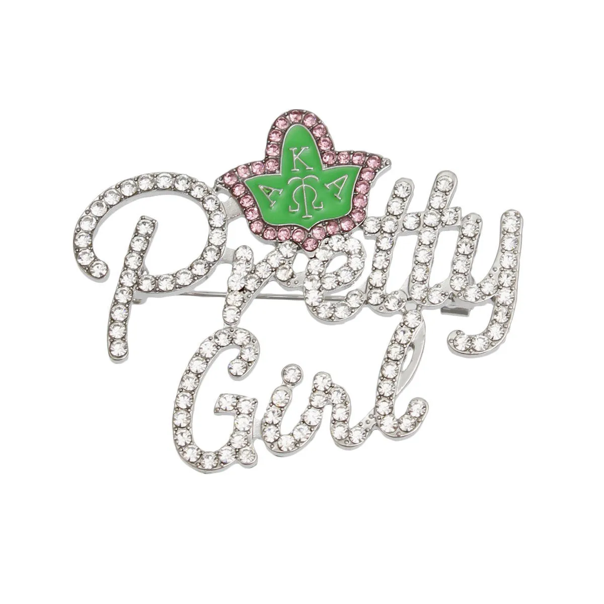 Brooch AKA Sorority Inspired Pretty Girl Pin for Women