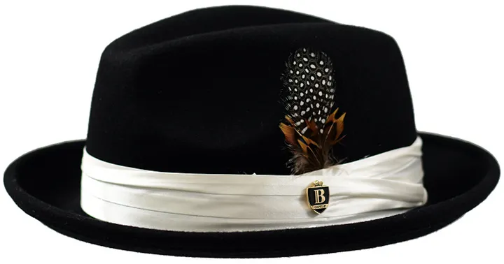 Bruno Capelo Giovani Fedora UN-122 Black White