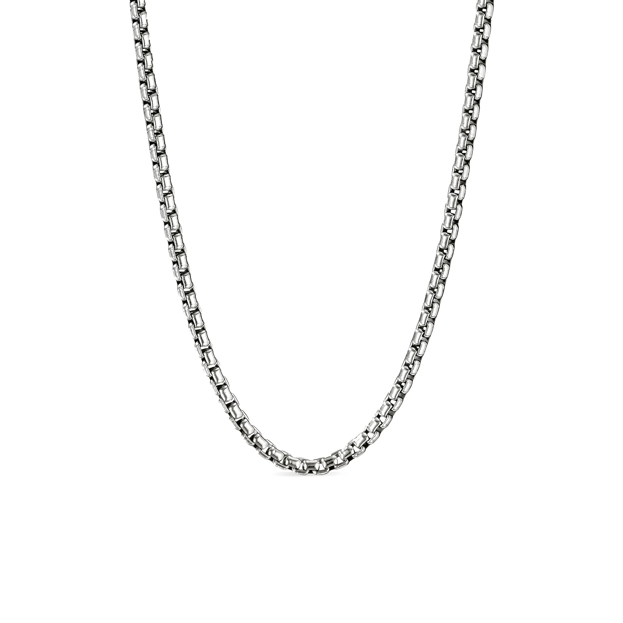 C049W B.Tiff Stainless Steel Round Box Chain