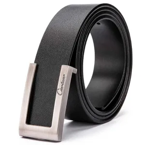 Ciartuar Soft Leather Black Fashion Belt