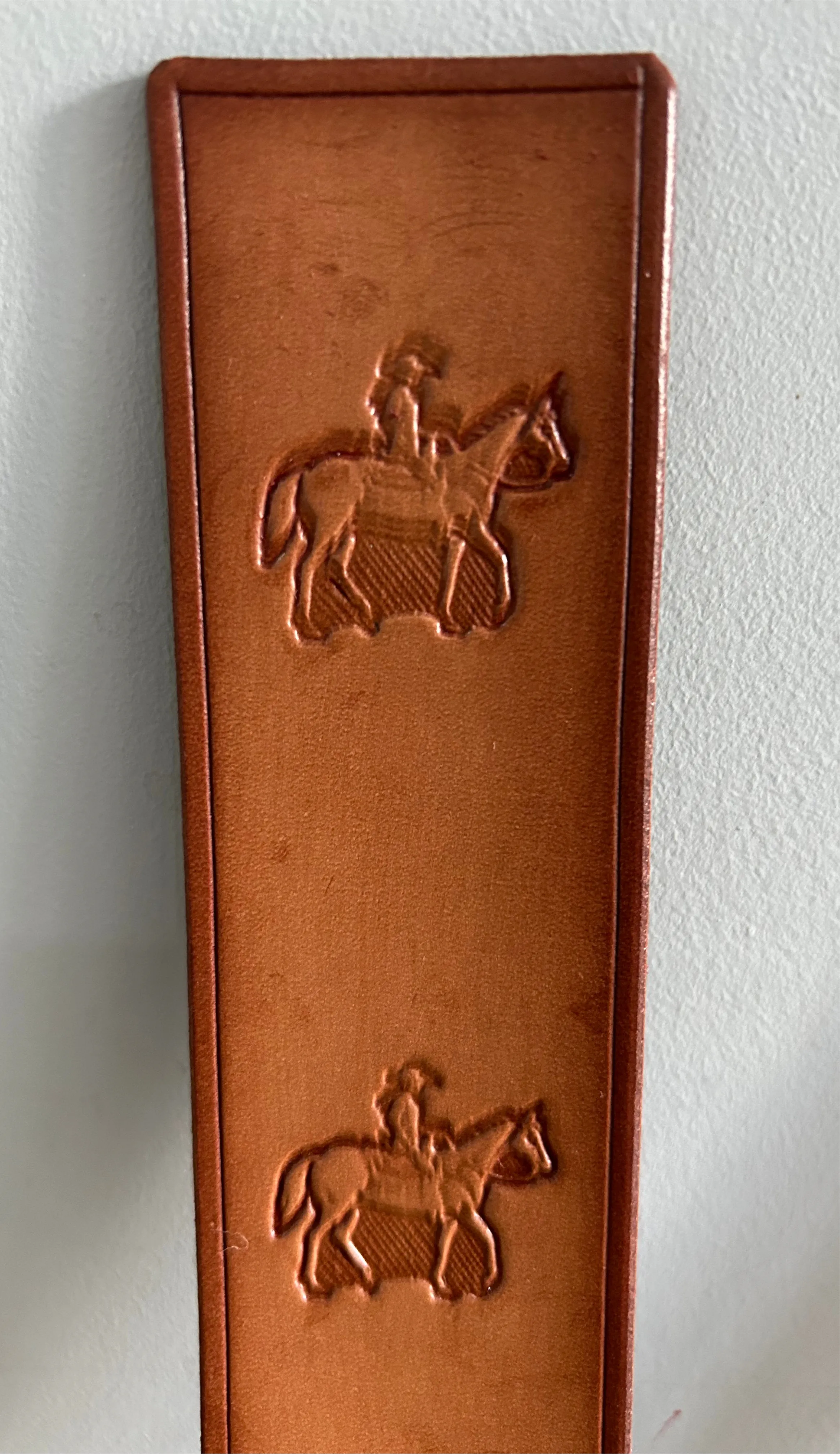Cowhide Leather Bookmark Cowboy Horse Handmade Durable Long Lasting Reading Book markFree UK Postage