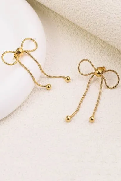 Dangle Bow Earrings