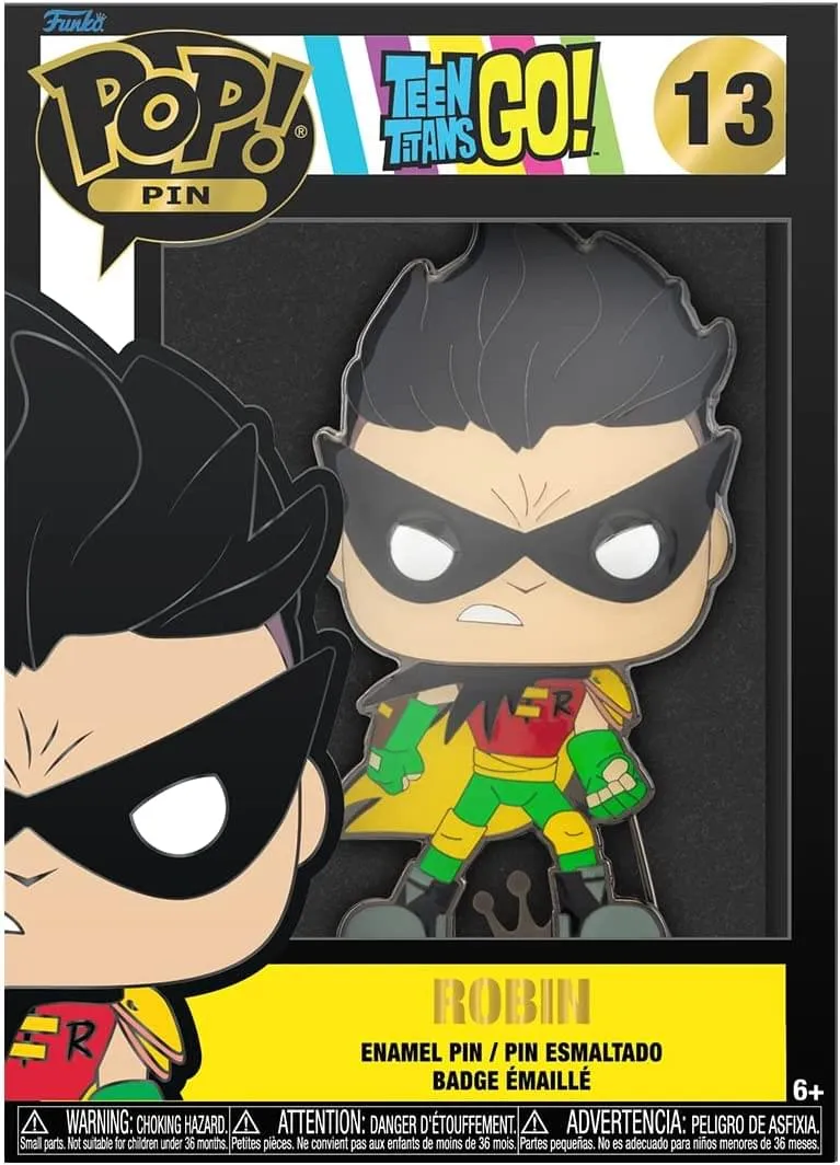DC Teen Titans 3 Inch Funko POP Pin | Robin