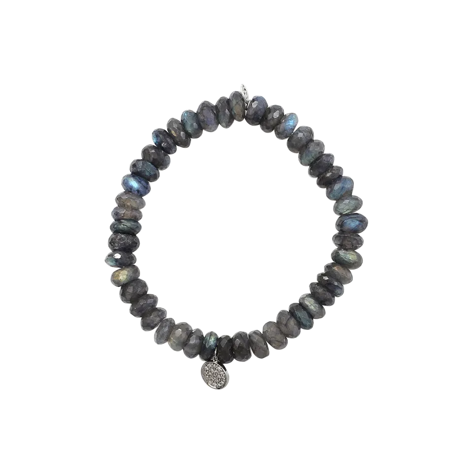 Diamond Disc Beaded Bracelet