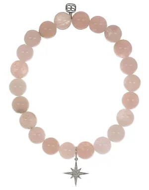 Diamond Starburst Morganite Bracelet