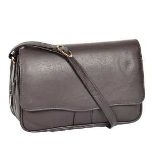 DR313 Women’s Leather Shoulder Messenger Handbag Brown