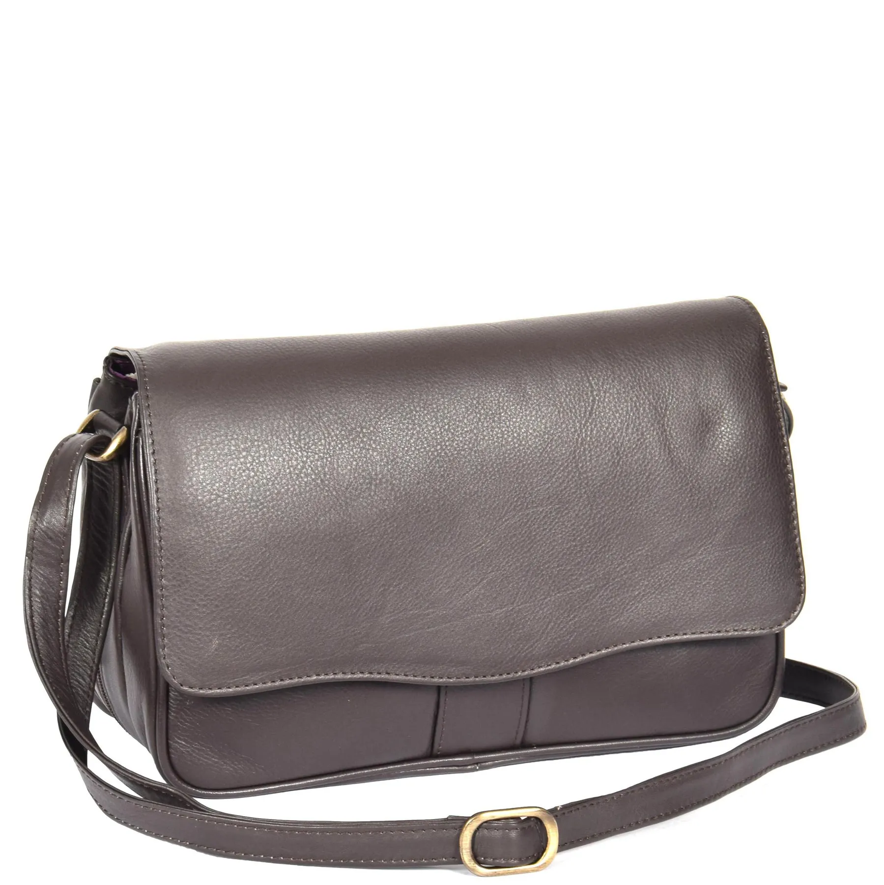 DR313 Women’s Leather Shoulder Messenger Handbag Brown