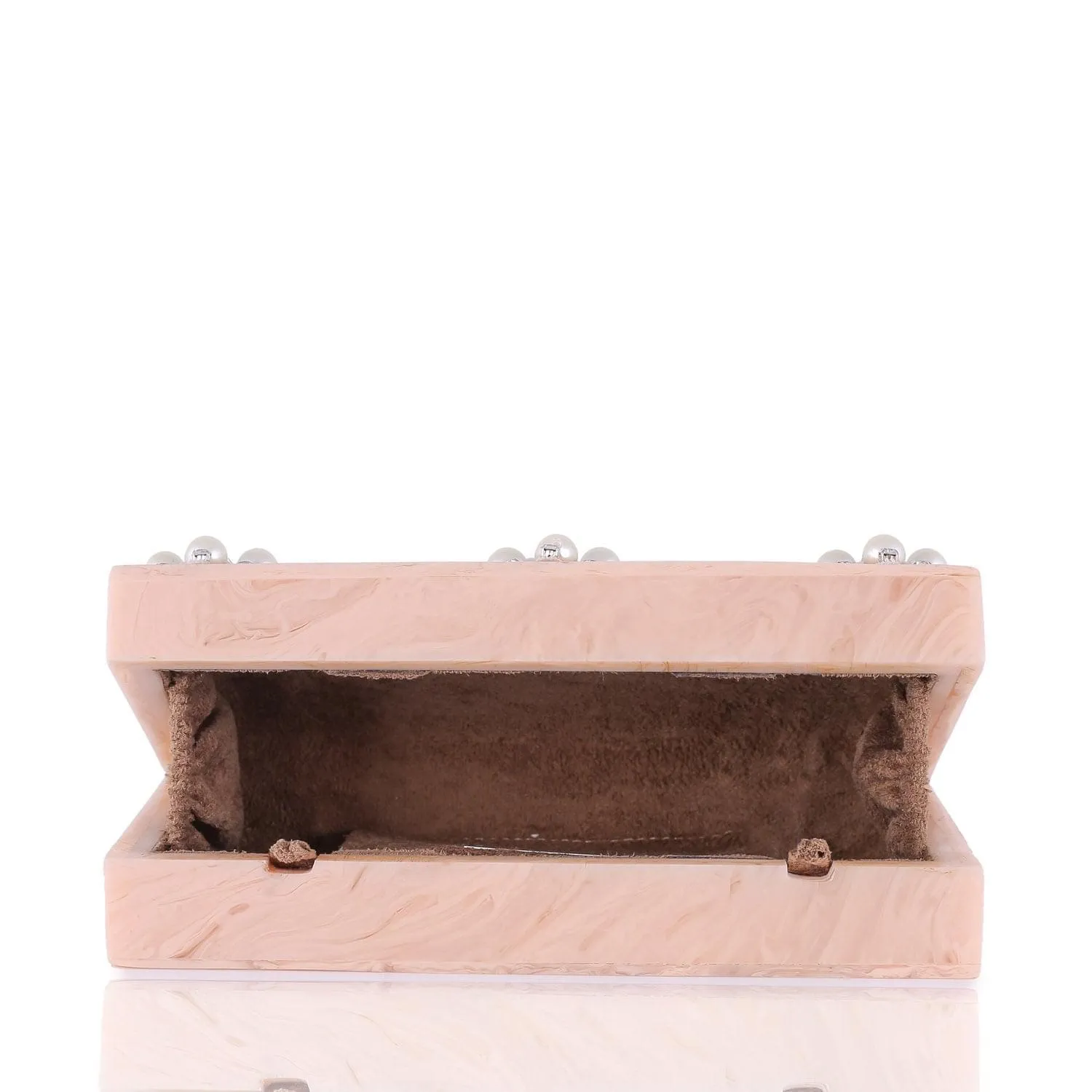 Drops Peach Clutch - Women's evening clutch bag