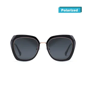 DUCO Diamond Trim Style Sunglasses for Women Polarized UV Protection DC1225