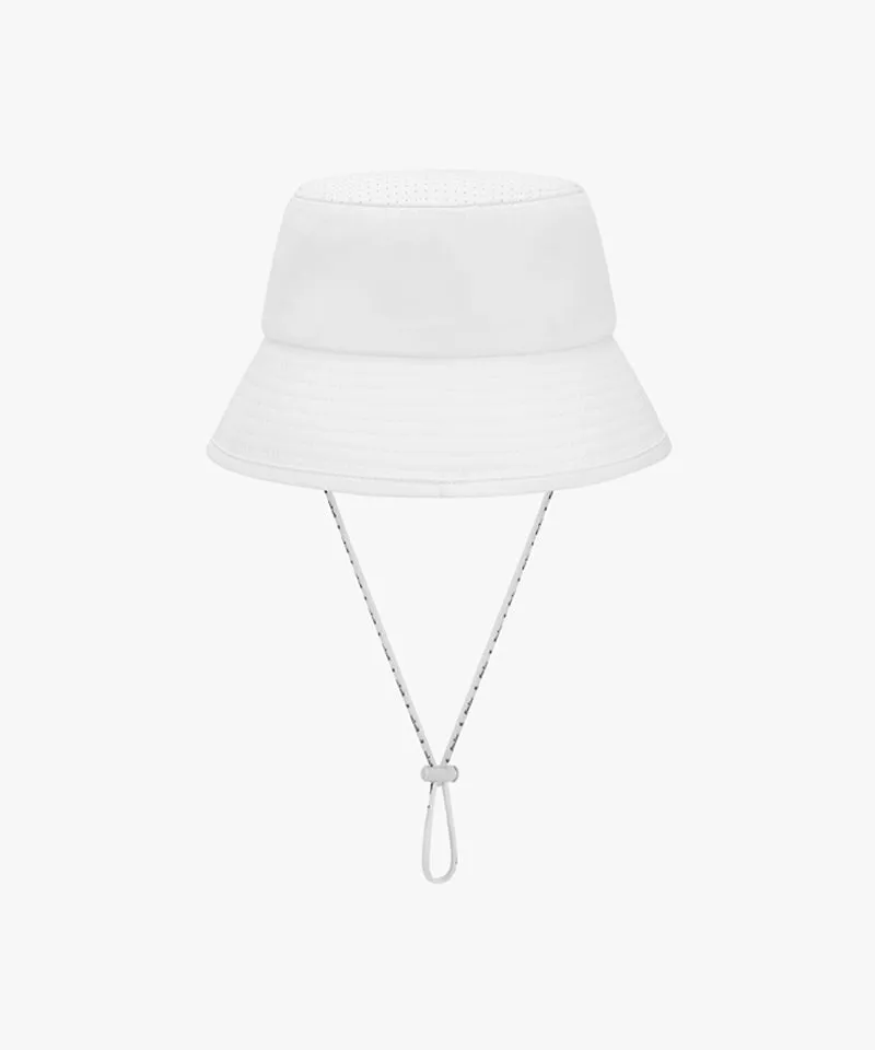 FAIRLIAR Unisex Bucket Embroidery Hat - White