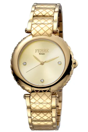 Ferre Milano Women's Donna Elisa 34mm Quartz Watch FM1L099M0061