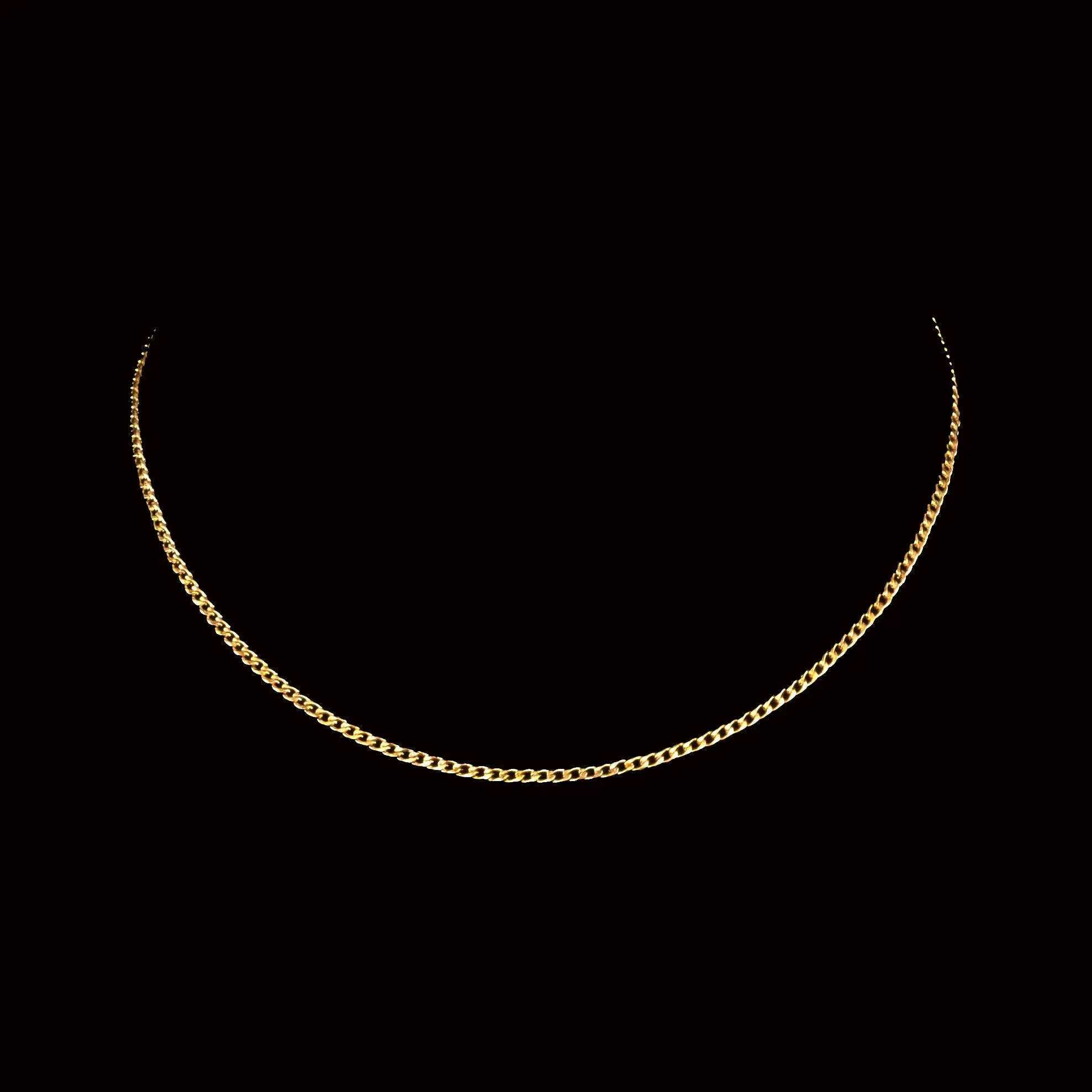 Fortunato Golden Curb Chain Necklace