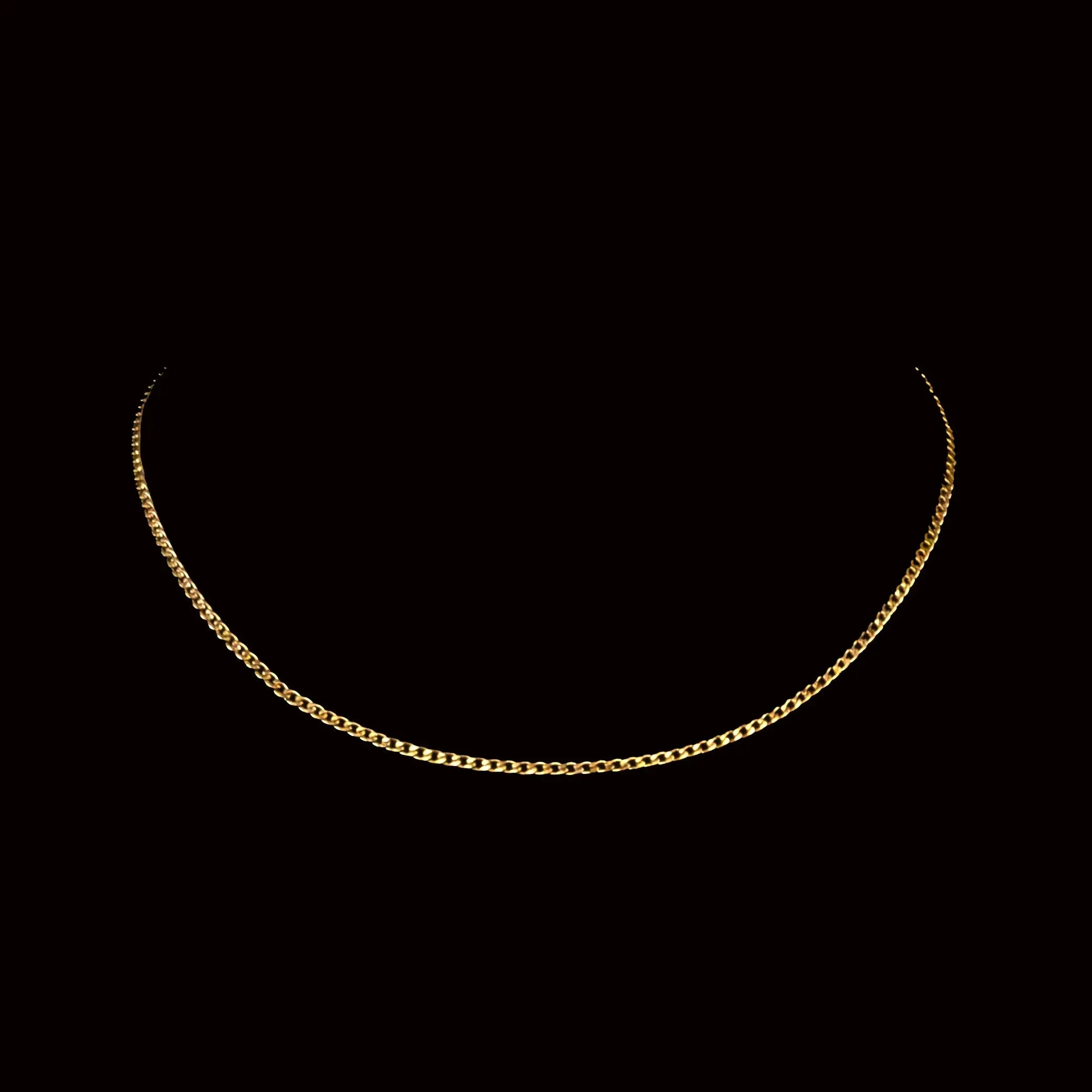 Fortunato Golden Curb Chain Necklace