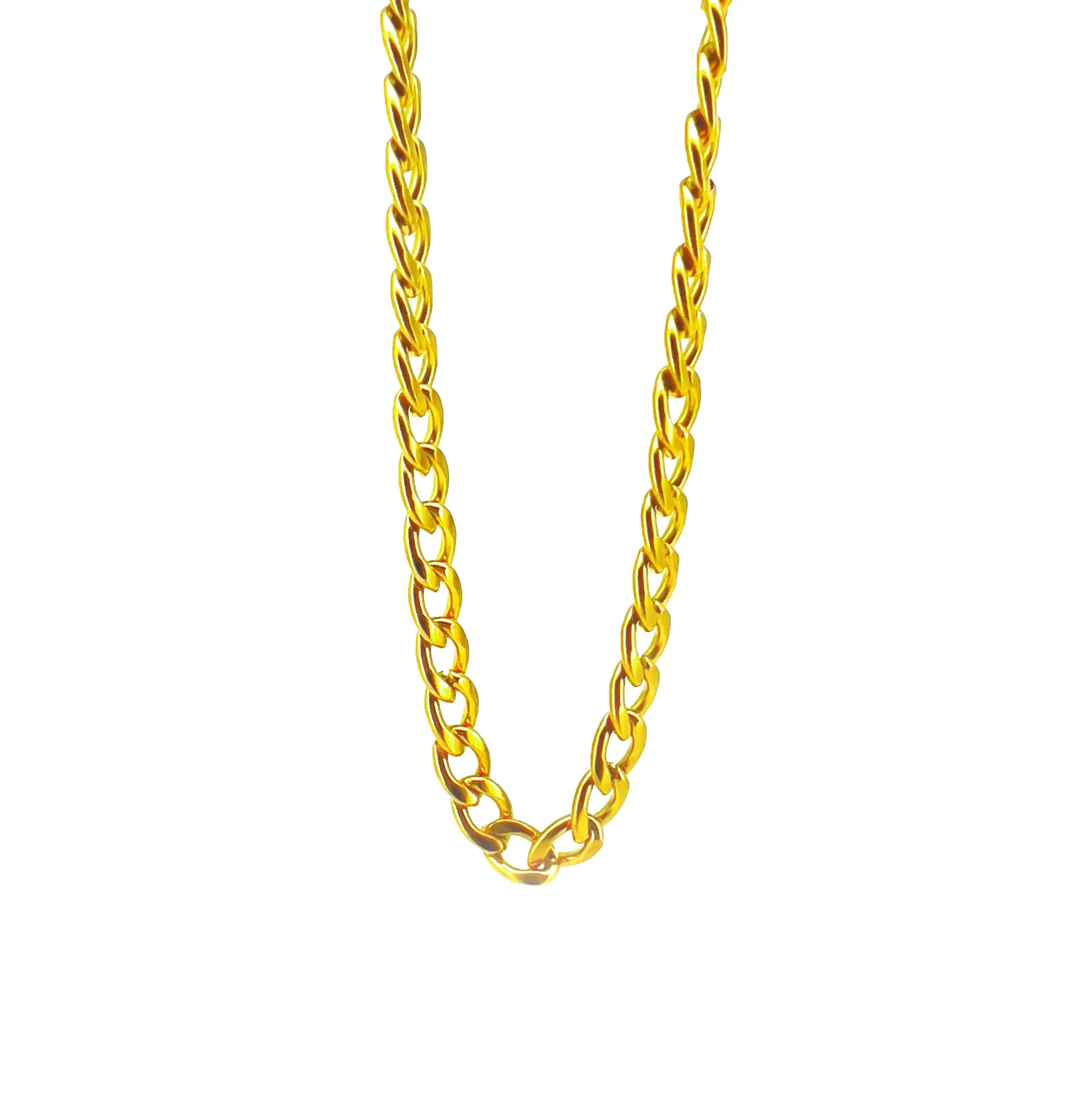 Fortunato Golden Curb Chain Necklace