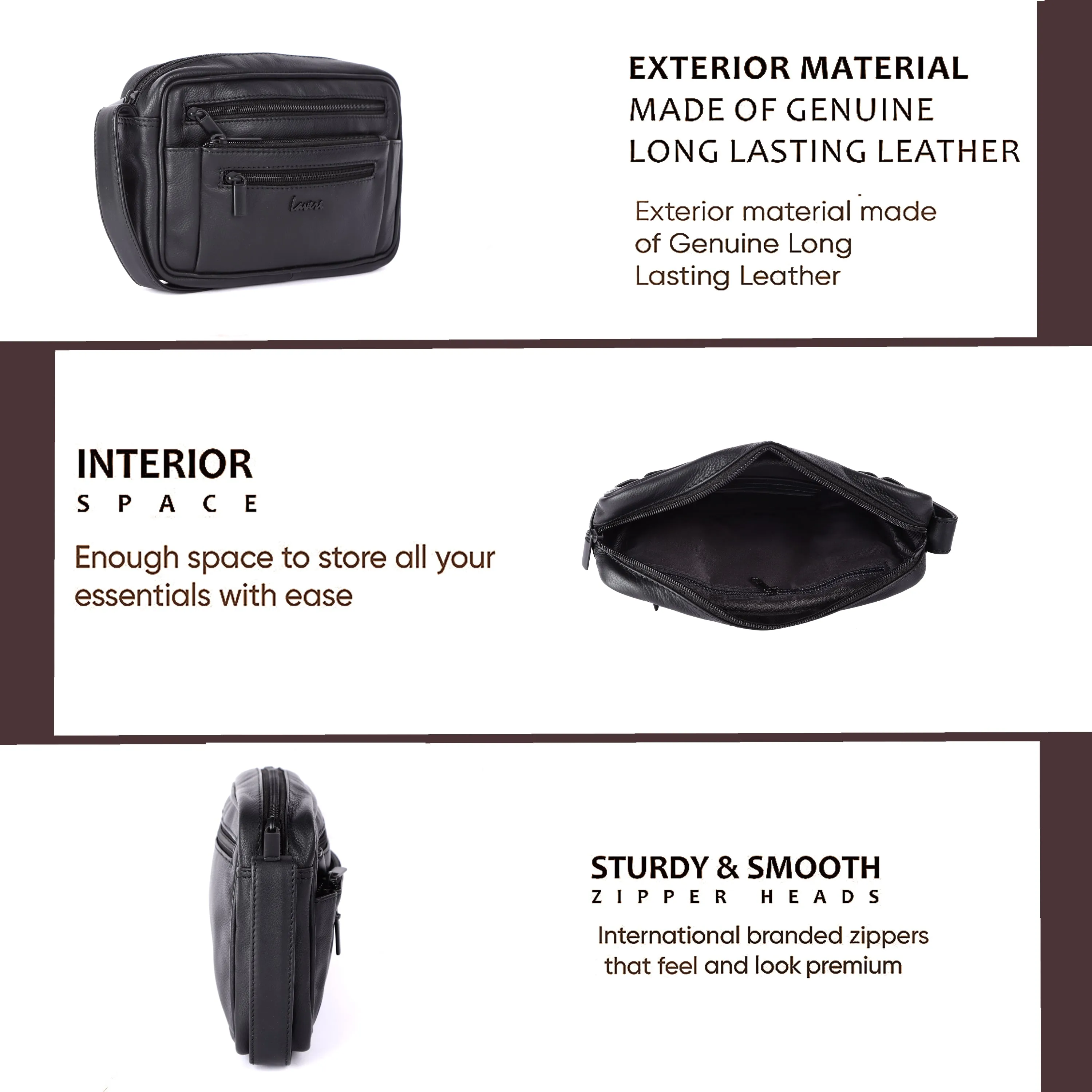 Gadii Leather Travelling Pouch #155BH