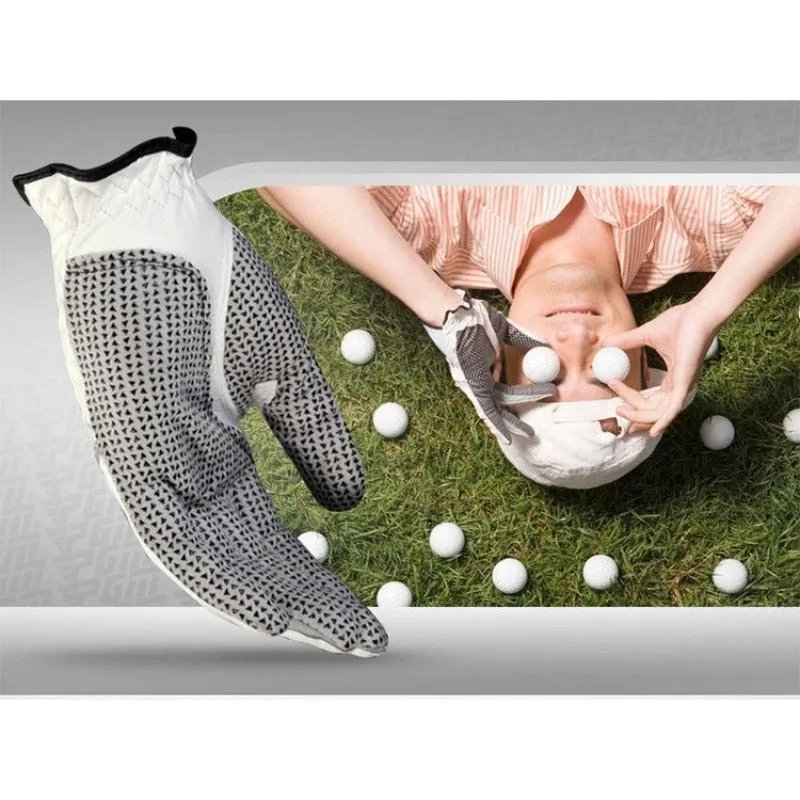 Genuine Leather Golf Gloves Men's