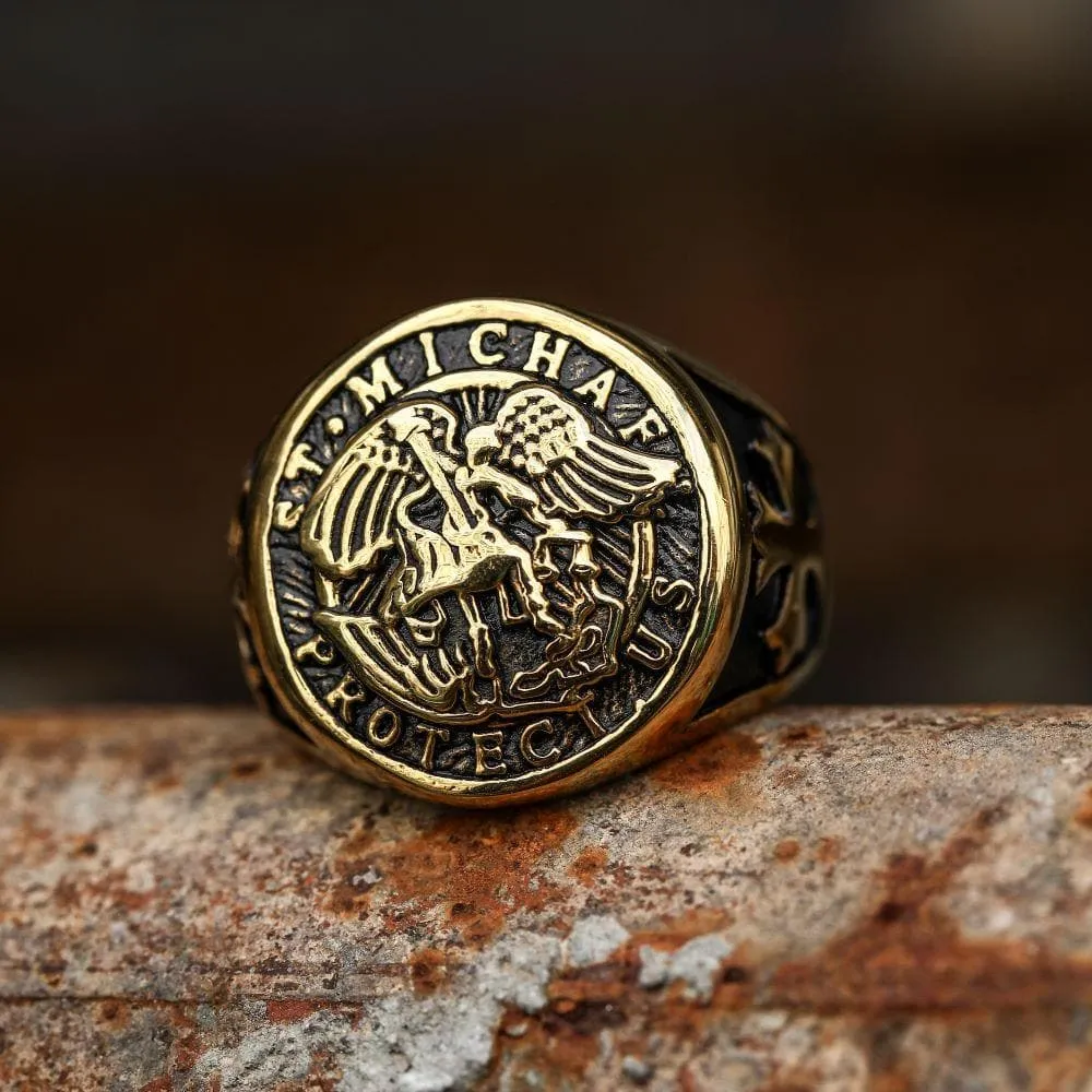 Guardian Angel Templar Knight Ring