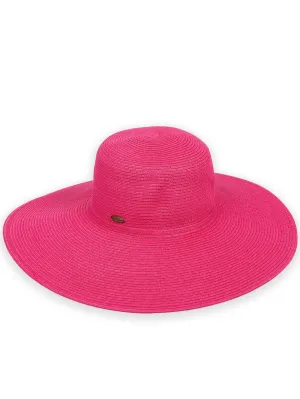 Hat Pink Paperbraid Floppy Brim Women's HH1003E