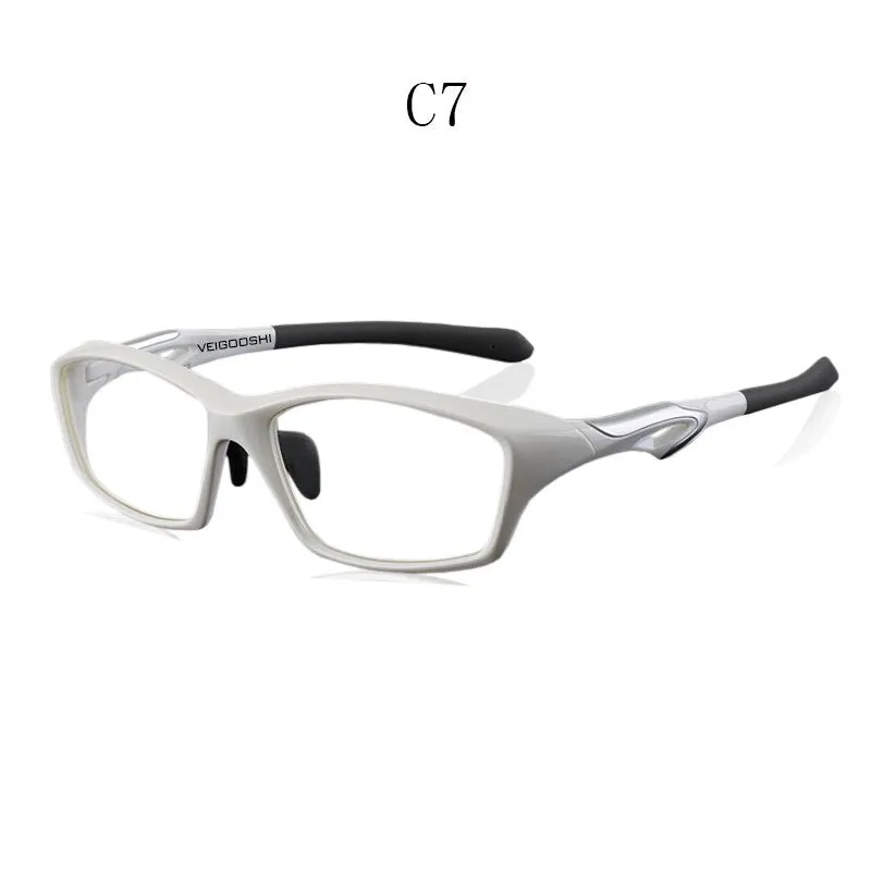 Hdcrafter Men's Full Rim TR 90 Rectangle Square Sports Frame Eyeglasses Tr8021