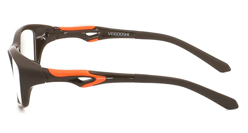 Hdcrafter Men's Full Rim TR 90 Rectangle Square Sports Frame Eyeglasses Tr8021