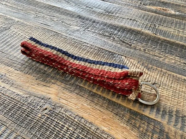 Hemp Patriotic Belt -Red White Blue