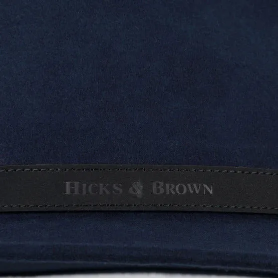 Hicks & Brown Suffolk Classic Feather Fedora Hat - Navy