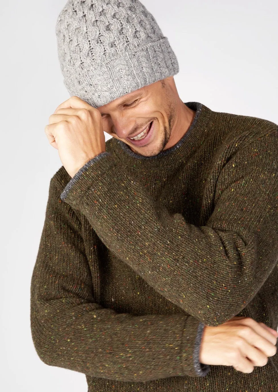 IrelandsEye Luxe Aran Hat | Grey