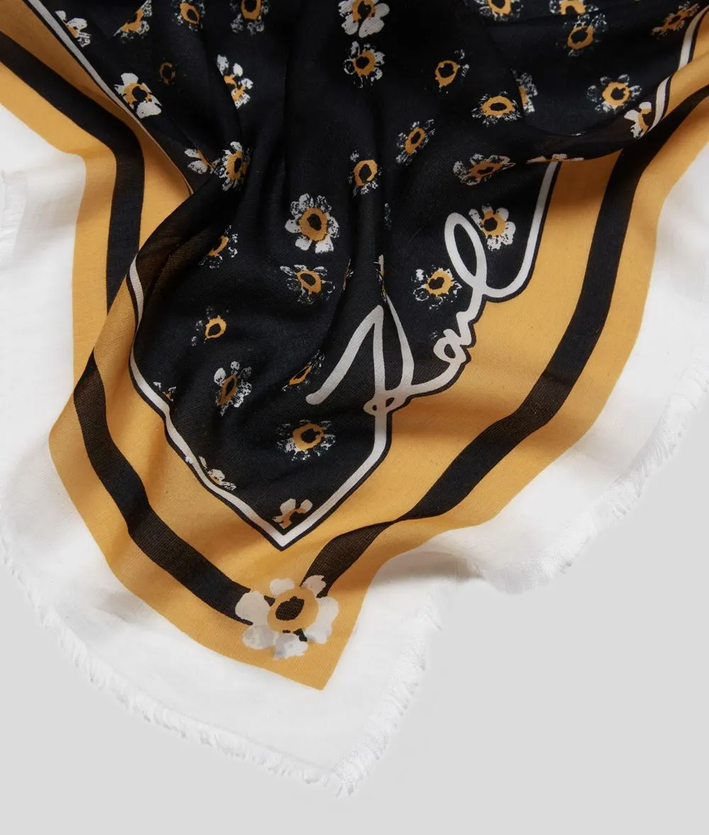 K/SIGNATURE FLORAL SCARF