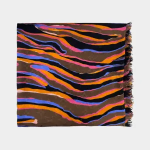 Louis Vuitton women's silk & wool printed scarf