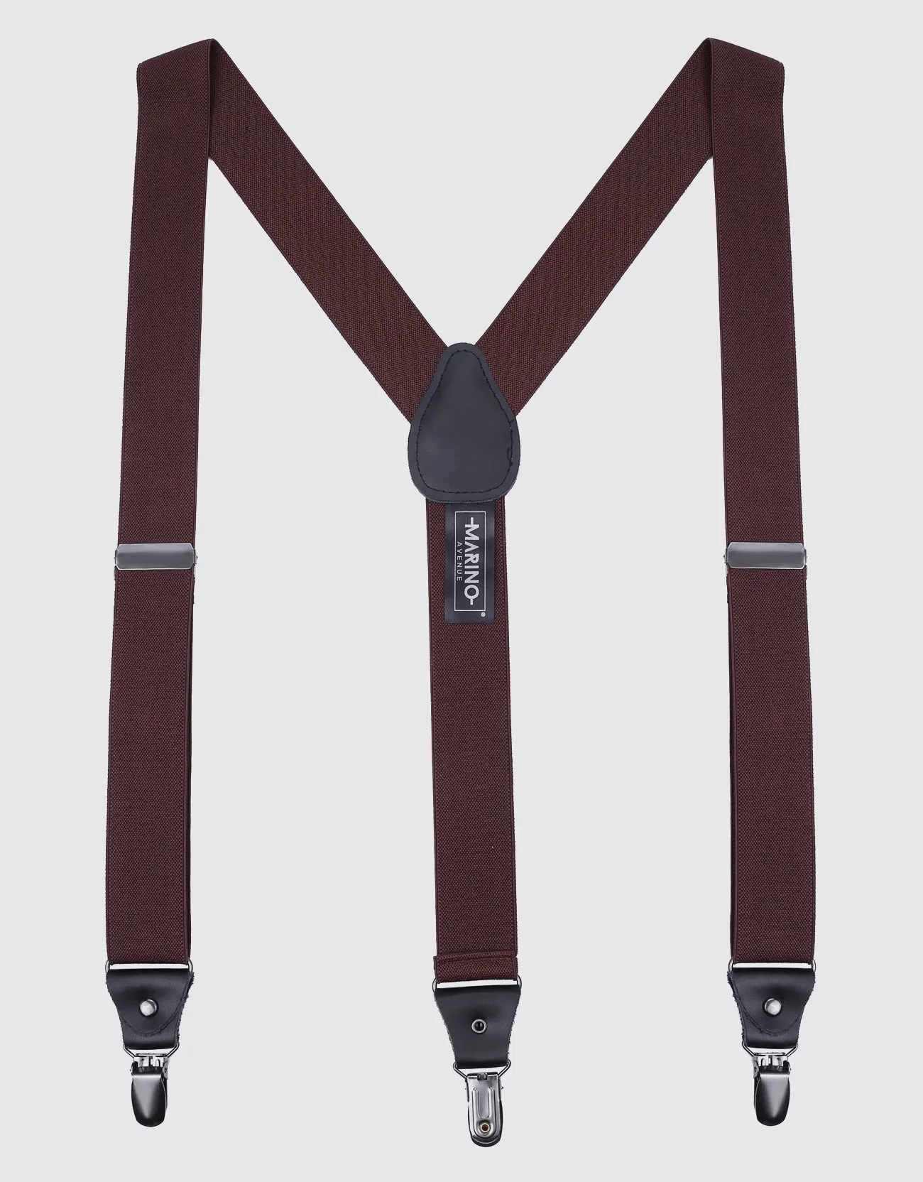 Men's Canvas Twill 1.25" Wide  Suspender Bow Tie
