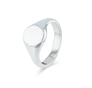 Men's Classic Oval Head Signet Ring