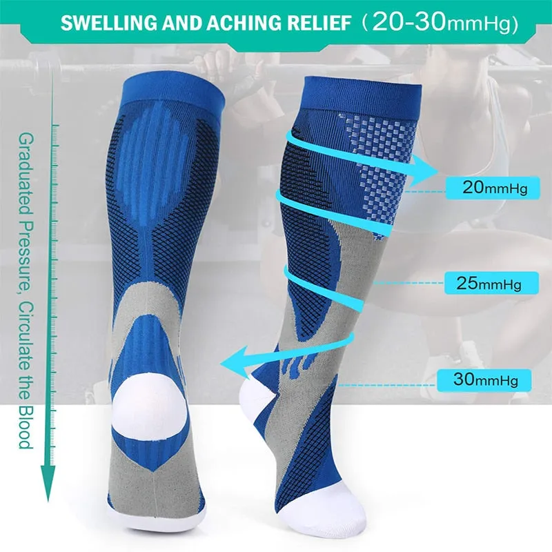 MENS Compression Socks Nylon Fast-drying Breathable Adult Sports Socks