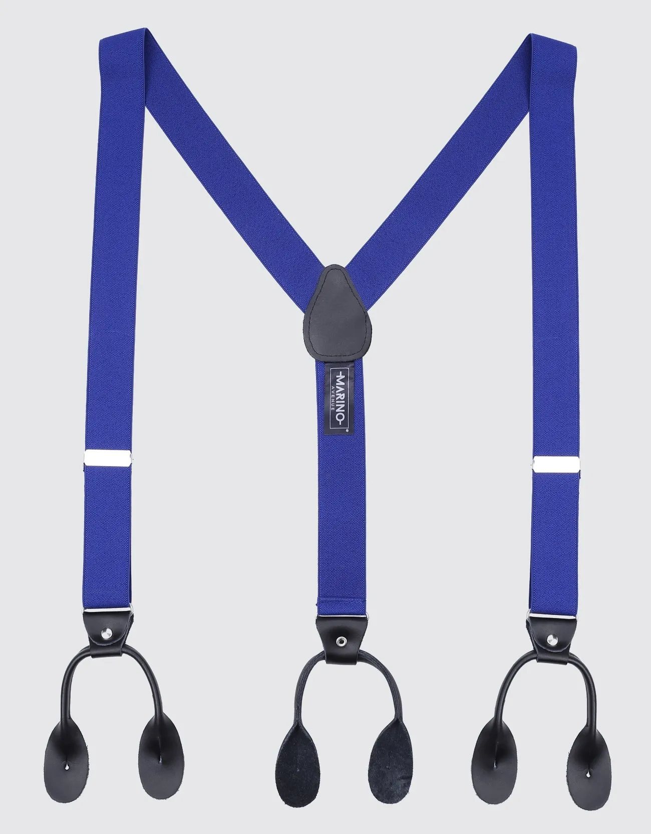 Men's Double Looped 1.25" Wide Suspender Bow Tie