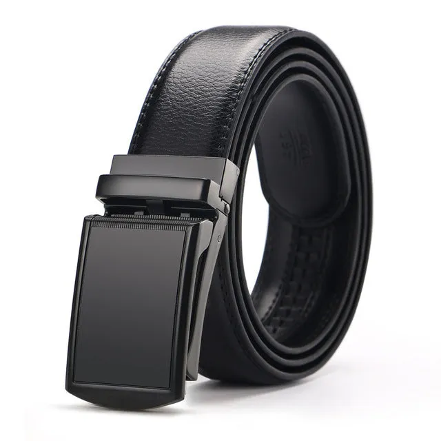 Men's Genuine Leather Ratchet Dress Belt