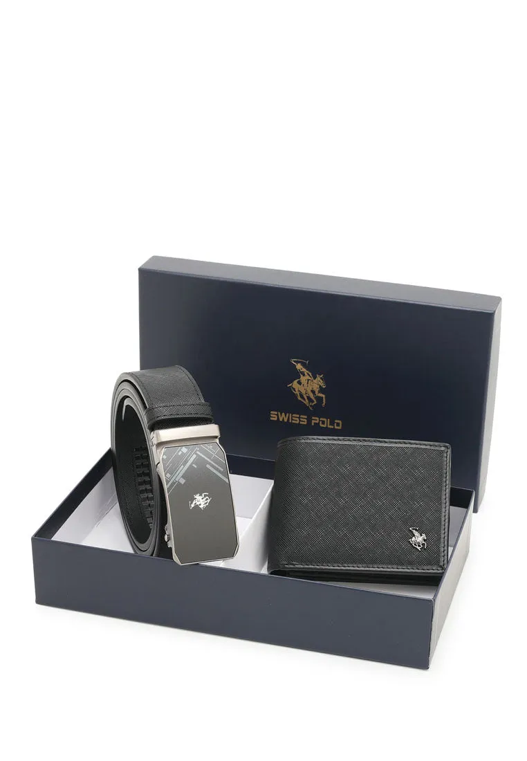 Men's Gift Set - RFID Bifold Wallet   Automatic Belt - SGS 558