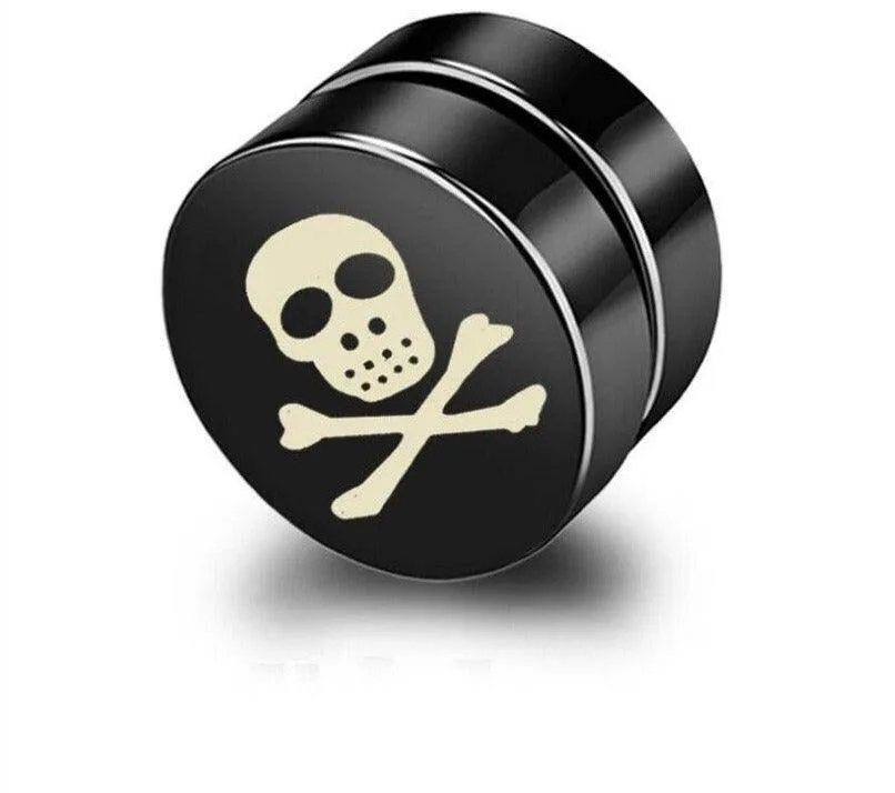 Mens Non Pierced Magnetic Earrings Studs