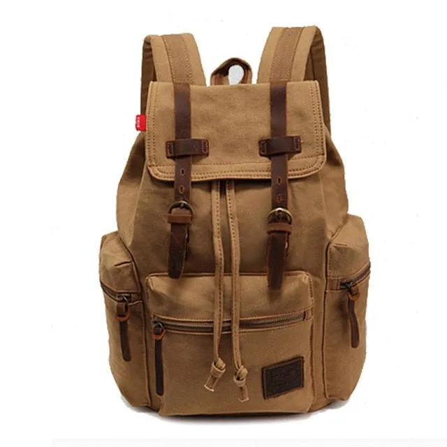 Men's Vintage Backpack Canvas Backpacks