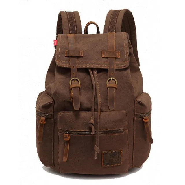 Men's Vintage Backpack Canvas Backpacks