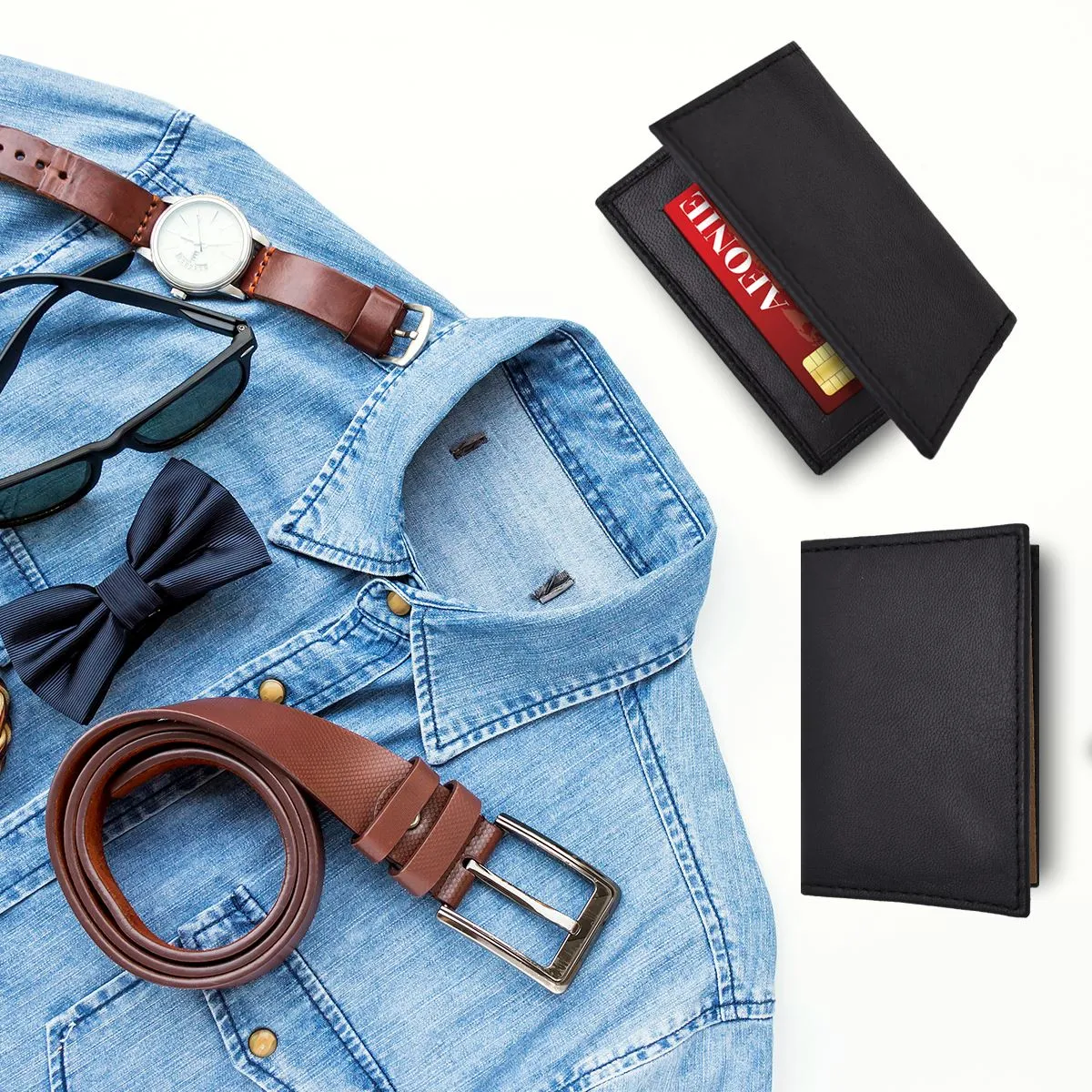 Mini Bifold Premium RFID Leather Wallet