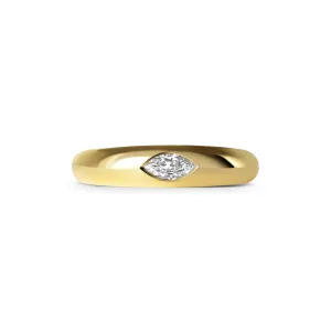 Mini Marquise Signet Ring
