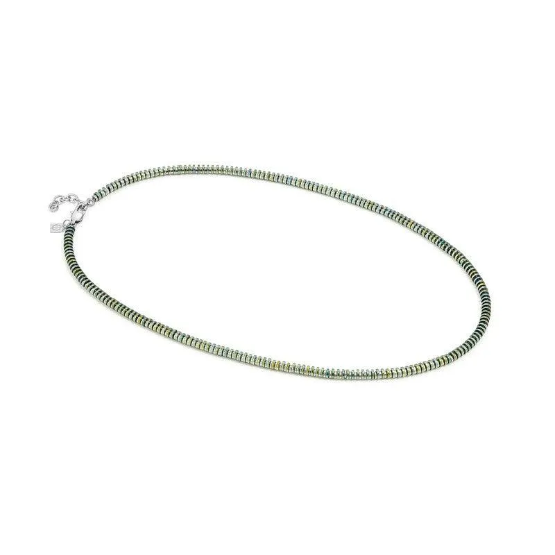 Nomination B-Yond Stainless-Steel Necklace, Green Iridescent PVD