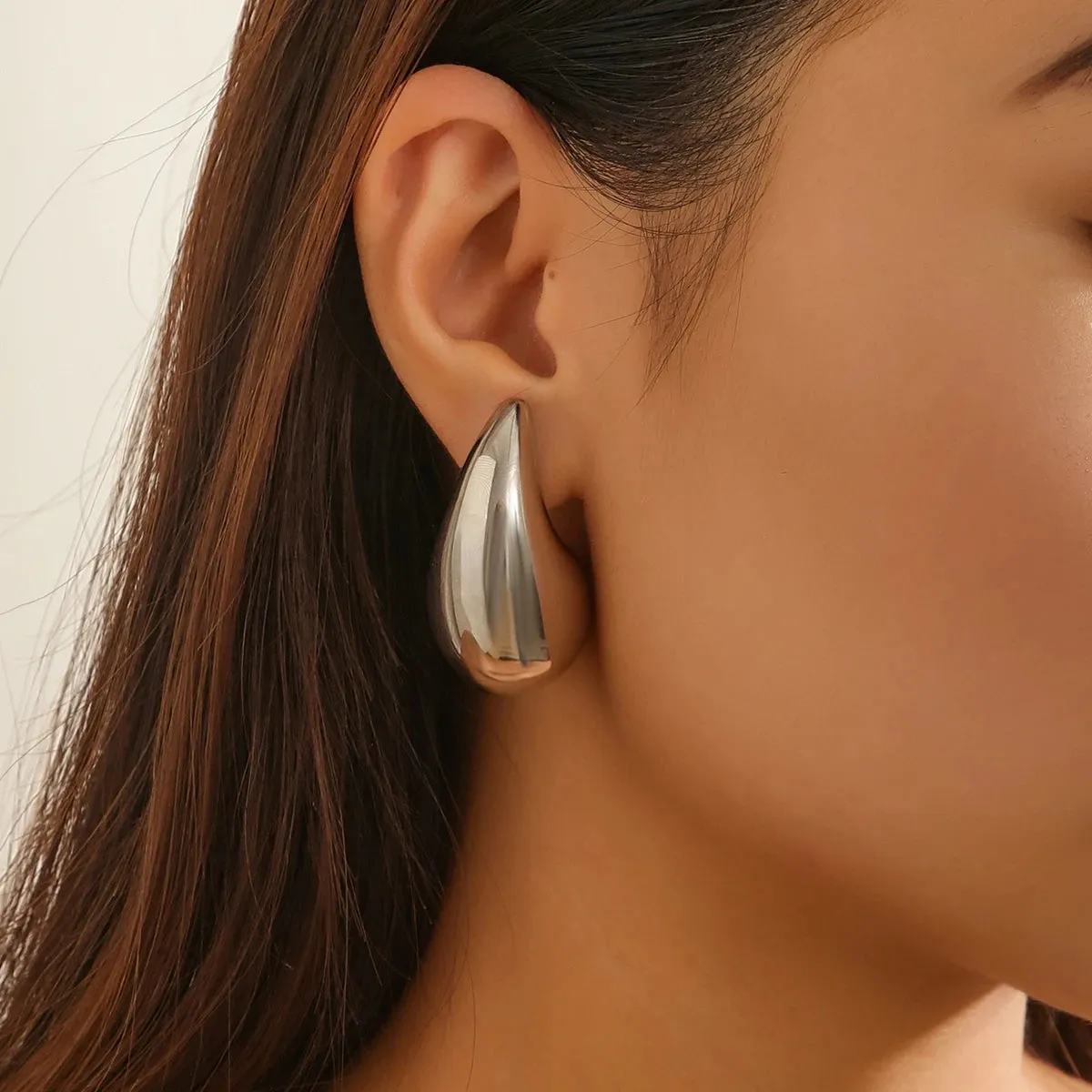 Pieces Are Falling Metal Earrings