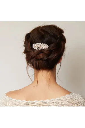 Queenmee Hair Accessories Pearl Hair Clip With Crystal