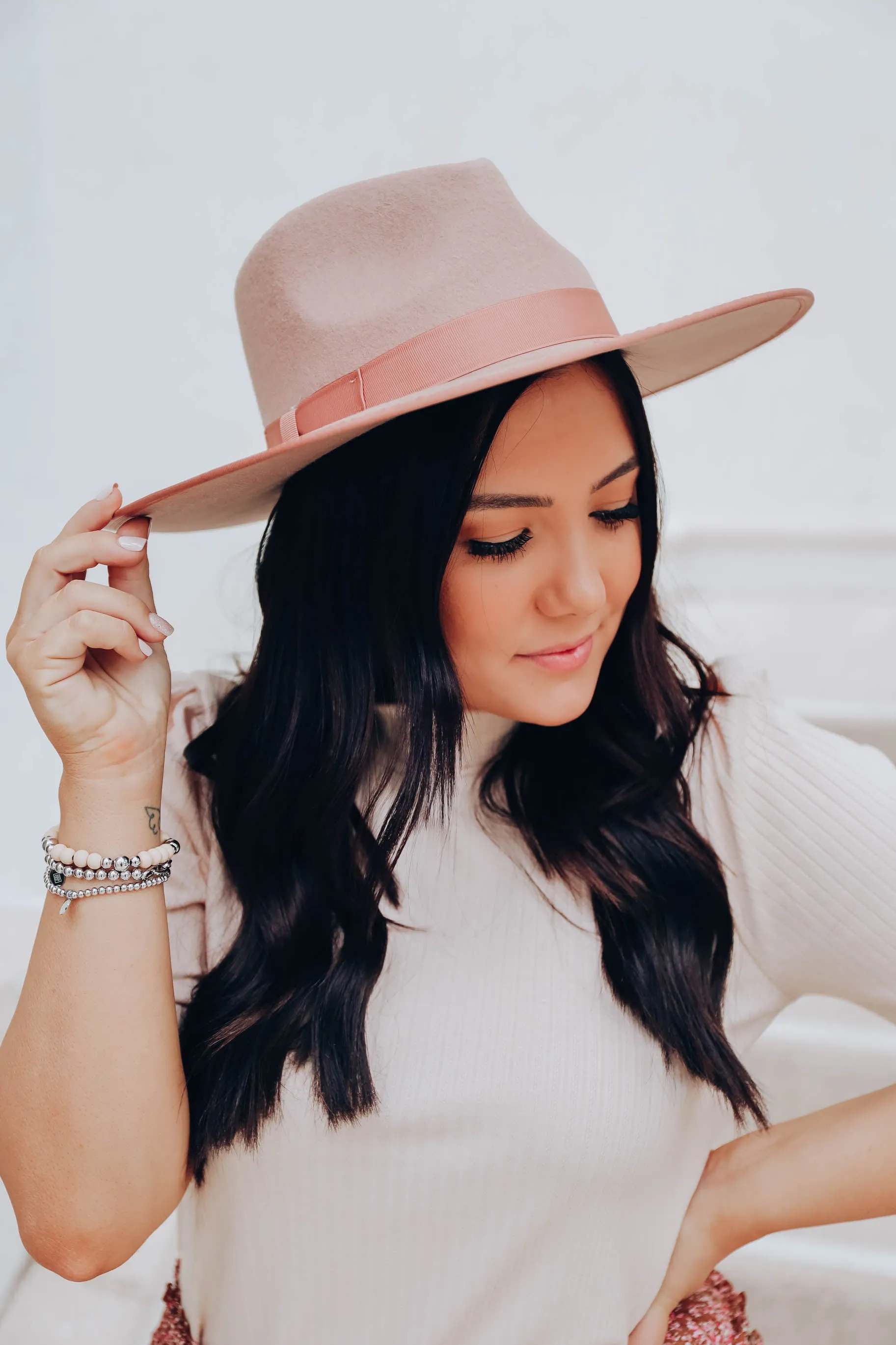 Reese Fedora Hat - Mauve