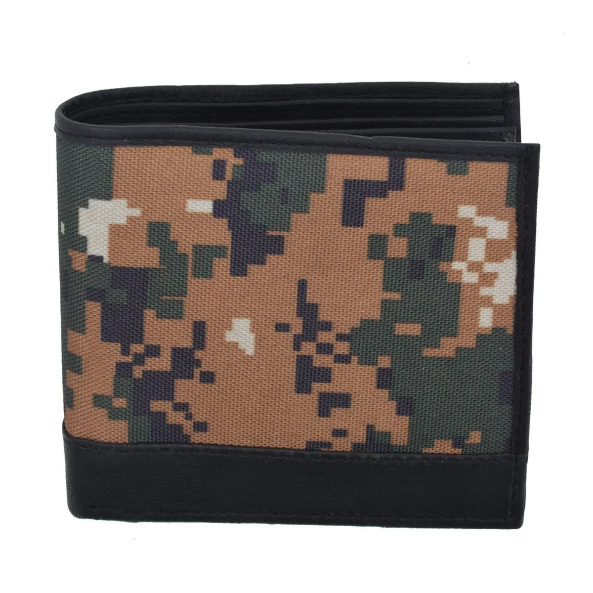 RFID Camo Billfold Leather Wallet