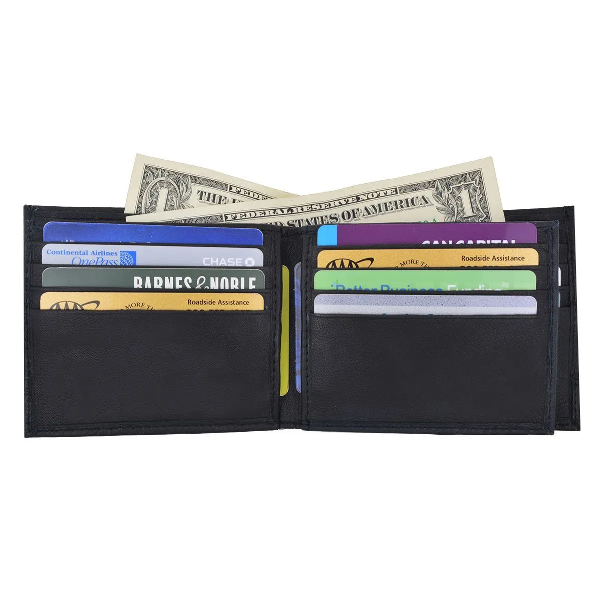 RFID Camo Billfold Leather Wallet