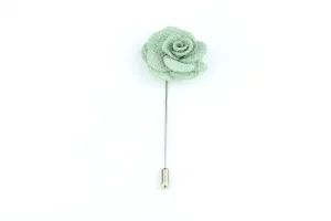 Sea Green Flower Lapel Pin